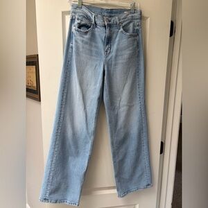 AYR Light Wash High-Rise Wide Leg Jeans